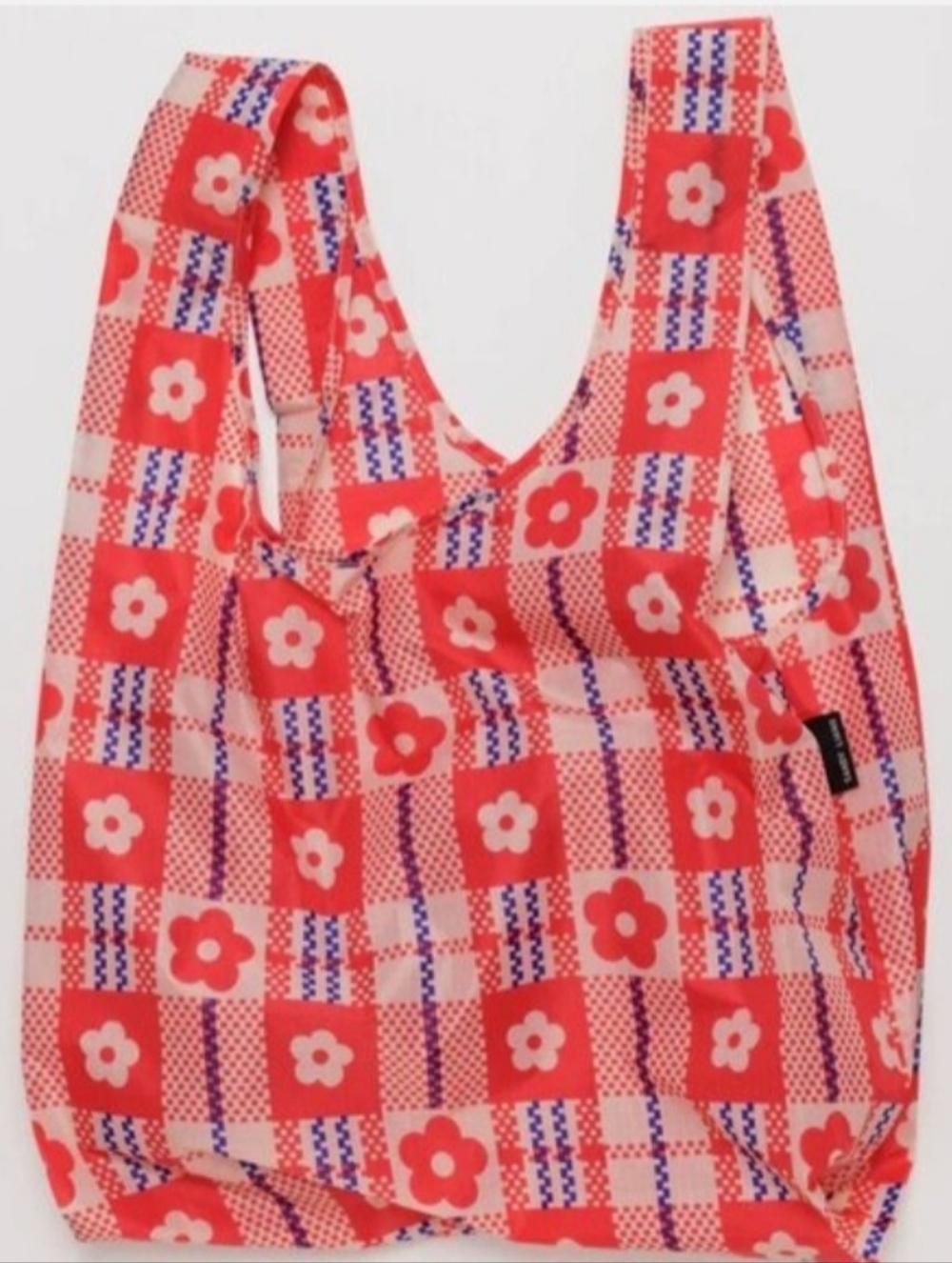 BAGGU x Sandy Liang -  Standard BAGGU - Flower Market Plaid